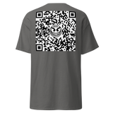 Black www.razelWorld.com/razel™ Face QR Code Tee (Front/Back)