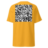 Black www.razelWorld.com/razel™ Face QR Code Tee (Front/Back)