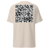 White www.razelWorld.com/razel™ Face QR Code Tee (Front/Back)