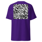 White www.razelWorld.com/razel™ Face QR Code Tee (Front/Back)