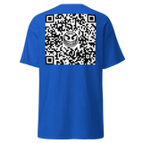 Black www.razelWorld.com/razel™ Face QR Code Tee (Front/Back)