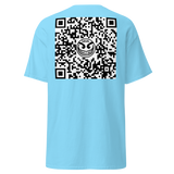 White www.razelWorld.com/razel™ Face QR Code Tee (Front/Back)