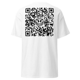 Black www.razelWorld.com/razel™ Face QR Code Tee (Front/Back)