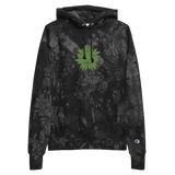 Marijuana Tree Star Champion Tye-Dye Hoodie (Embroidery)