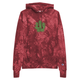 Marijuana Tree Star Champion Tye-Dye Hoodie (Embroidery)