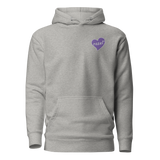 Embroidered razel™ Purple Hearted Hoodie