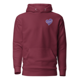 Embroidered razel™ Purple Hearted Hoodie