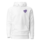 Embroidered razel™ Purple Hearted Hoodie